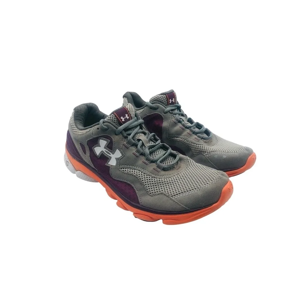 Under armor running shoes gray‎ and Orange 9.5